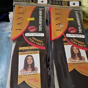 Janet Collection Natural Perm Yaky Hair - Brown
